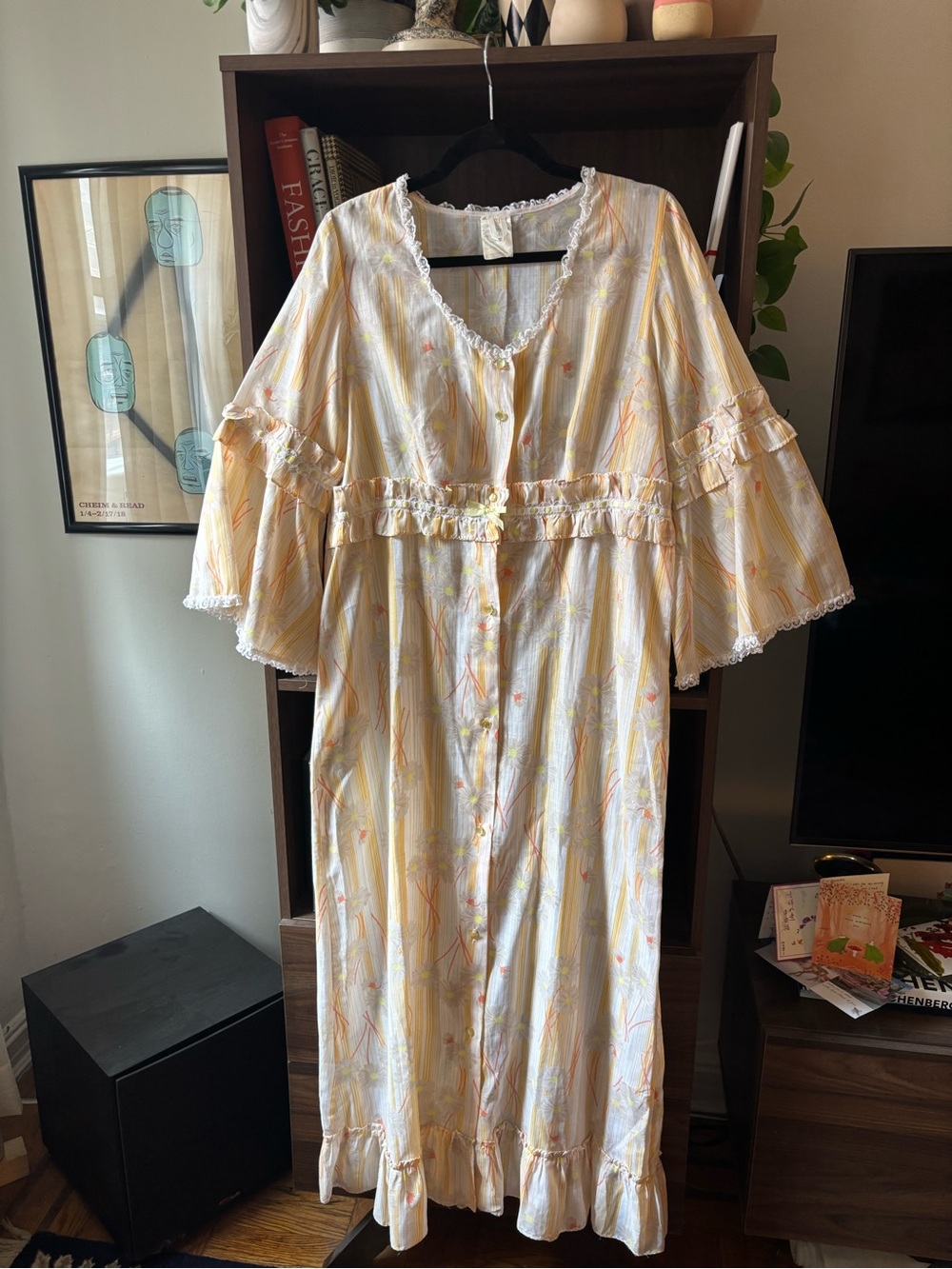 Vintage 70’s Slenderella nightgown house coat